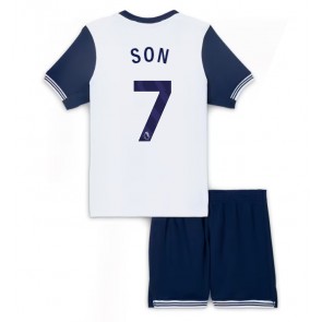 Tottenham Hotspur Son Heung-min #7 Dětské Domácí dres komplet 2024-25 Krátký Rukáv (+ trenýrky)